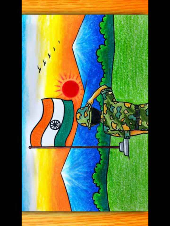 Easy Drawing SA - how to draw army day scenery. army... | Facebook-saigonsouth.com.vn